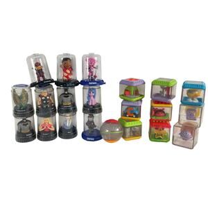 2lb Mixed Lot of Good2Grow Podz & Fisher Price Peek-A-Boo Blocks Pre-Owned